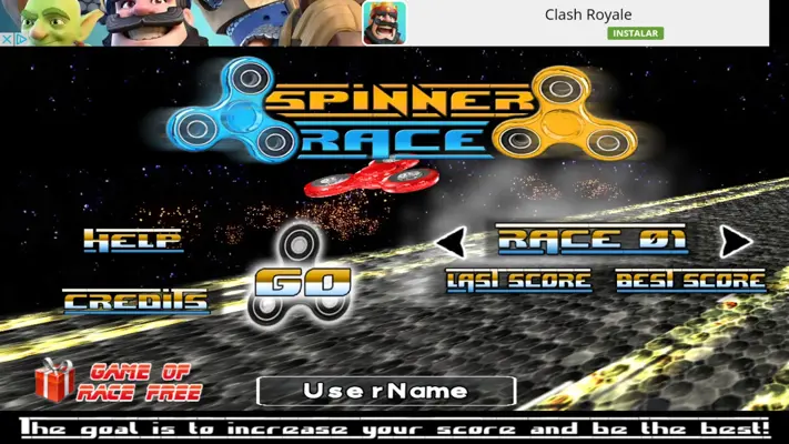 Spinner Race android App screenshot 0